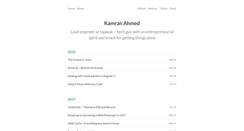 Desktop Screenshot of kamranahmed.info